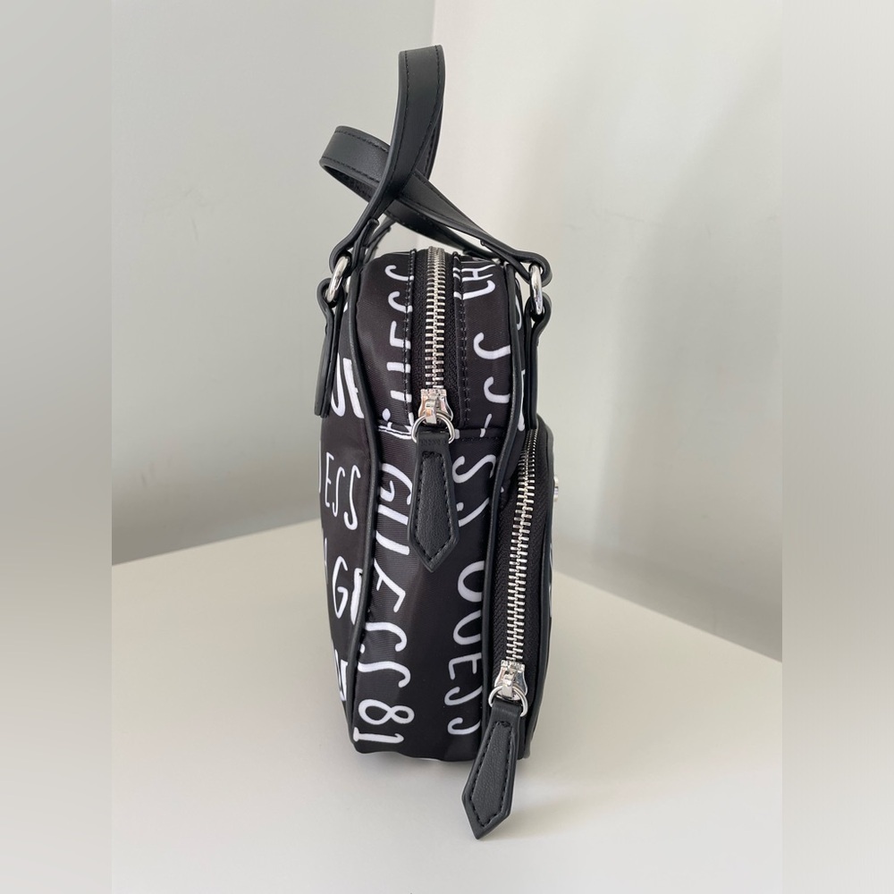 GUESS Black and White Mini Crossbody Bag - Picture 3 of 10
